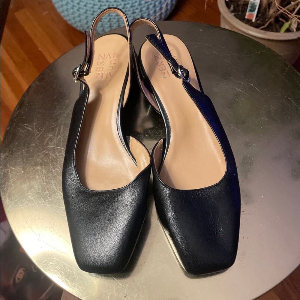 Naturalizer Black Slingback Heels